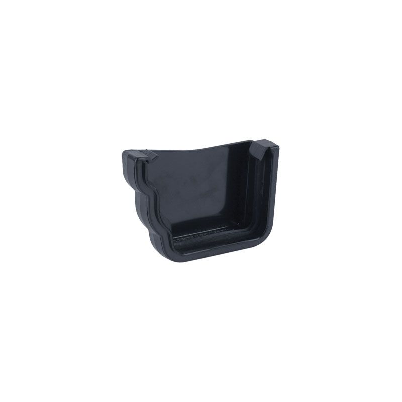 Product image for Brett Martin Plastic Guttering Ogee Prostyle External Stop End Anthracite Grey - LH