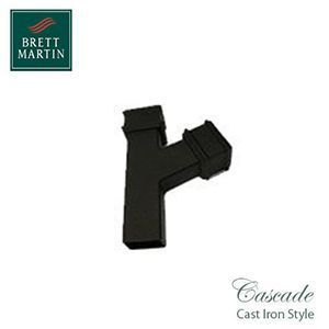 Product image for Cascade Cast Iron Style Black 100mm x 75mm 112.5 Deg Branch