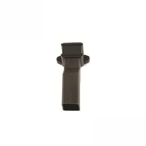 Product image for Cascade Cast Iron Style 50mm Plastic Plinth Offset With Lugs - Black