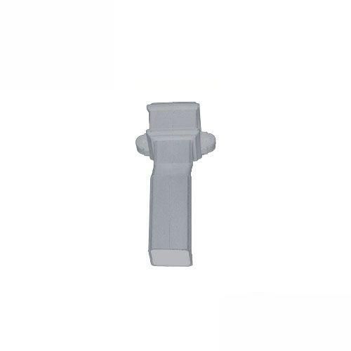 Product image for Cascade Cast Iron Style 50mm Plastic Plinth Offset With Lugs - White