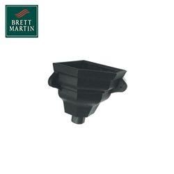 Product image for Cascade Cast Iron Style 68mm Corner Ogee Hopper Small (Black)