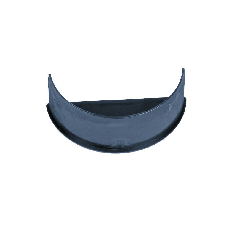Product image for Cast Iron Style Gutter 112mm Half Round Int Stopend Anthracite Grey