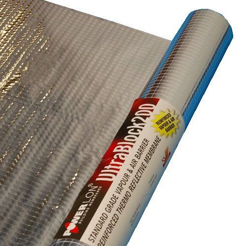 Product image for Powerlon Ultrablock 200 Vapour Control Layer - 1.6m x 50m