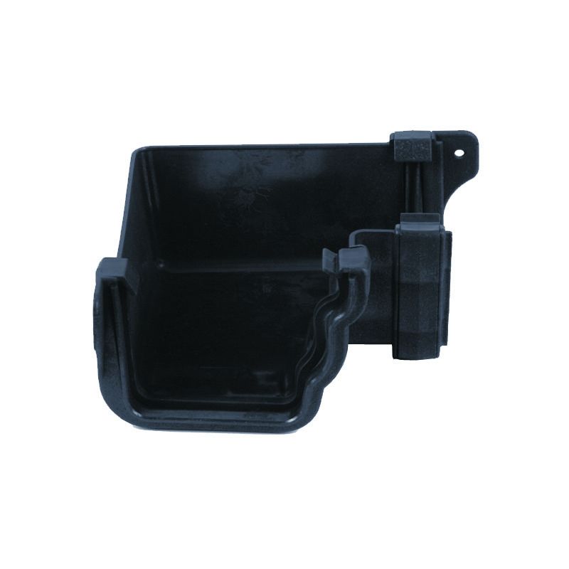Product image for Cast Iron Style OG Plastic Gutter 90dg Int Angle 106mm Anthracite Grey
