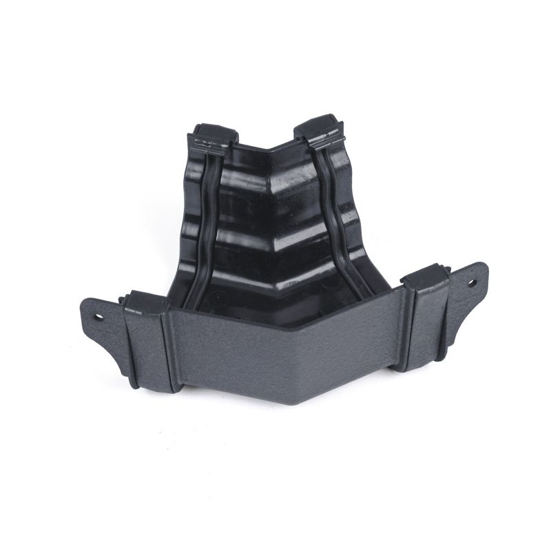 Product image for CastIron Style OG Plastic Gutter 135dg Int Angle 106mm Anthracite Grey