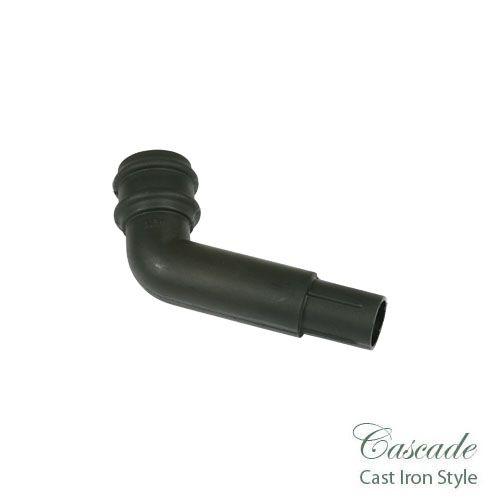 Product image for Cascade Cast Iron Style Black 105mm Round 112.5 Deg Bend