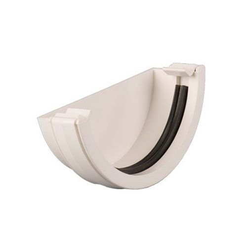Image of Brett Martin Plastic Guttering Half Round Style External Stopend 112mm - White