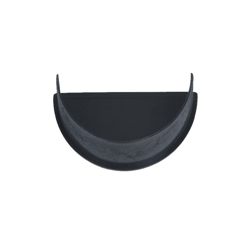 Product image for Cast Iron Style Gutter 115mm Deepstyle Int Stopend - Anthracite Grey