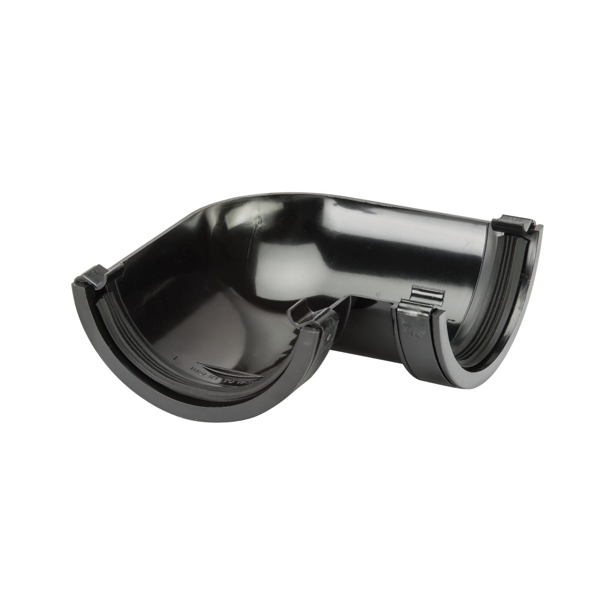 Product image for Half Round Gutter 90° Angle Black 112mm