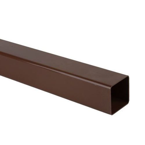 Product image for Brett Martin Plastic Guttering Square Downpipe 2.5m Length 65mm - Brown