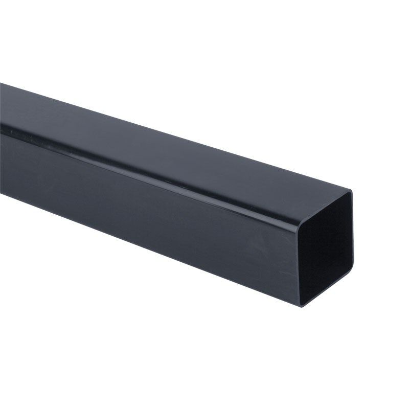 Product image for Brett Martin Plastic Guttering Square Downpipe 2.5m Length Anthracite Grey - 65mm