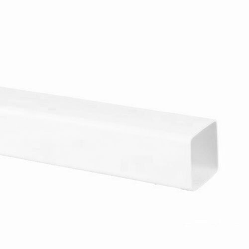 Product image for Brett Martin Plastic Guttering Square Downpipe 5.5m Length 65mm - Arctic White