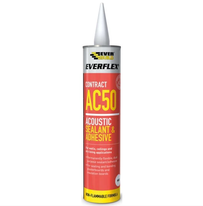 Product image for Everflex Contract Ac50 Acoustic Sealant & Adhesive - 310mm Tube
