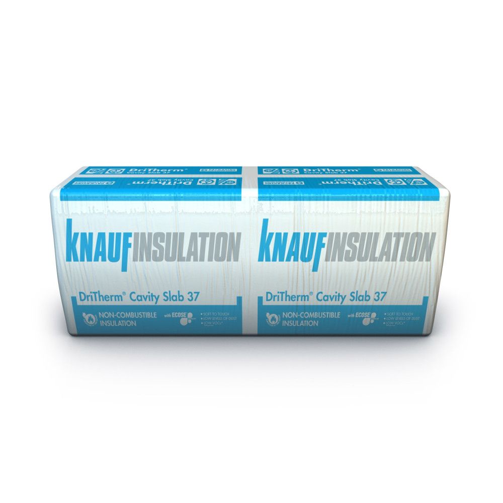 Product image for Knauf DriTherm 37 125mm Cavity Wall Insulation Slab - 3.28m2 Pack