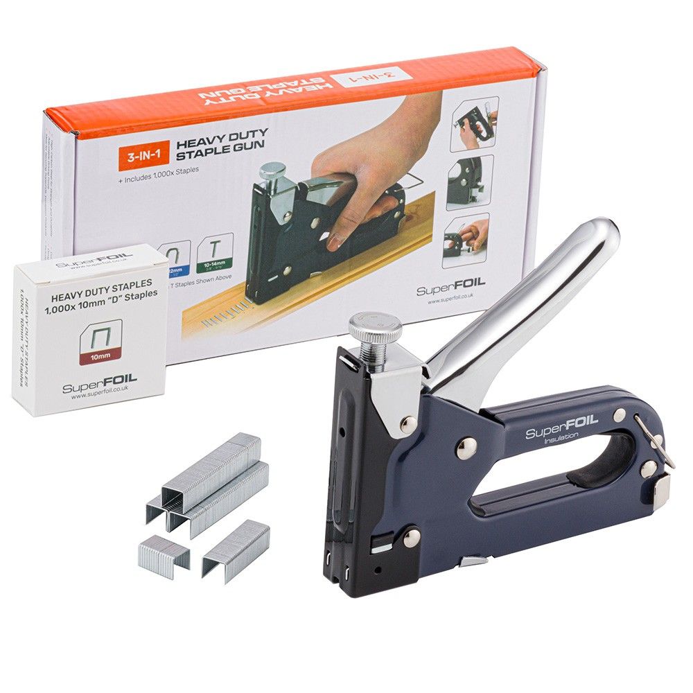 Product image for SuperFOIL Staple Gun with 1000 Staples