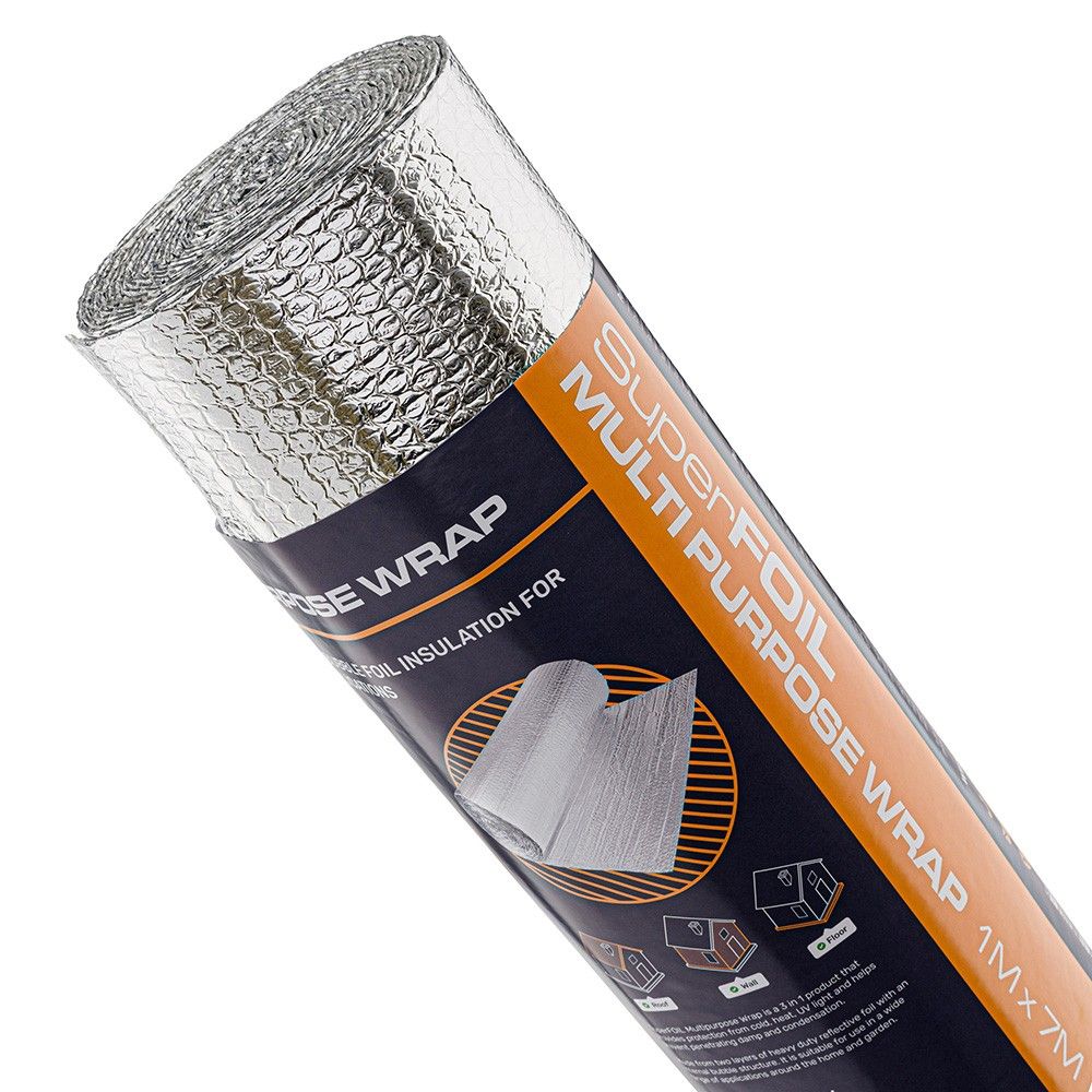 Product image for SuperFOIL Multi-Purpose Insulation and Foil Tape Set - 1m x 7m