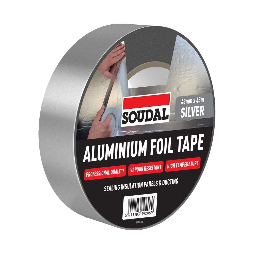 Product image for Soudal Aluminium Foil Tape - 72mm x 45m