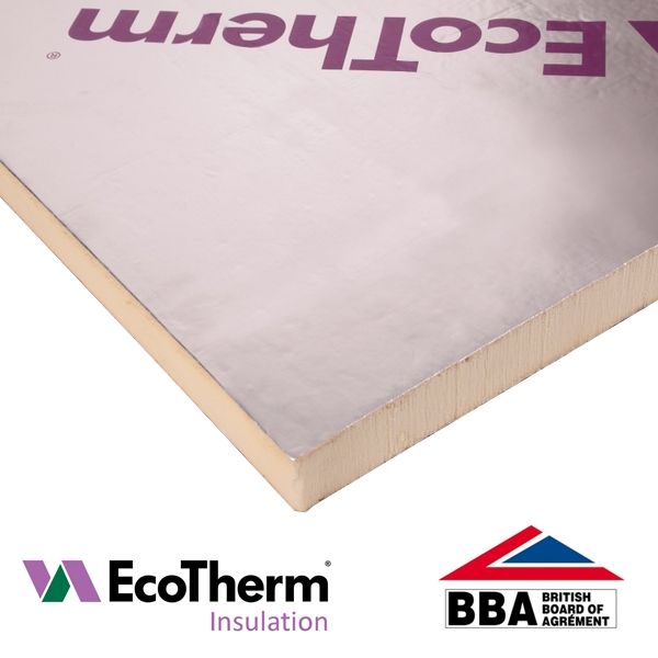 Product image for EcoTherm Eco-Versal PIR Insulation Board - 2.4m x 1.2m x 120mm