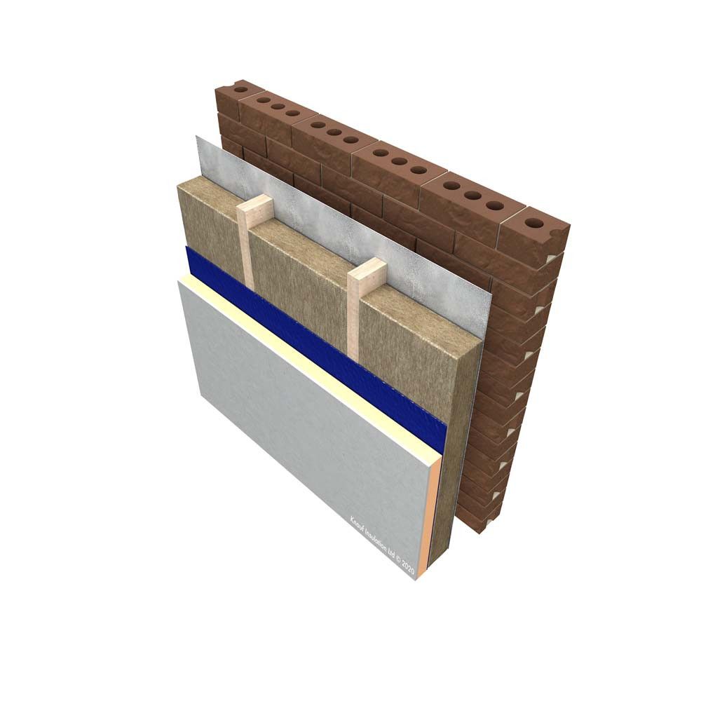 Image of Knauf RockSilk Rock Mineral Wool Insulation Slab RS45 100mm - 3.60m2 Pack