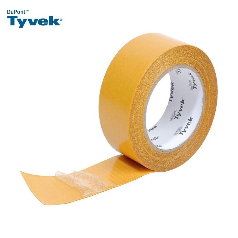 Image of Tyvek Acrylic Double Sided Tape from DuPont - 50mm x 25m Roll
