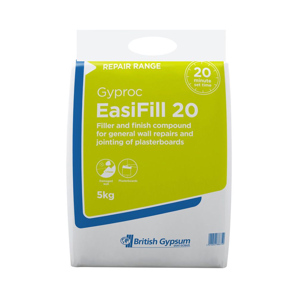 Product image for Gyproc EasiFill 20 Powder Filler - 5kg