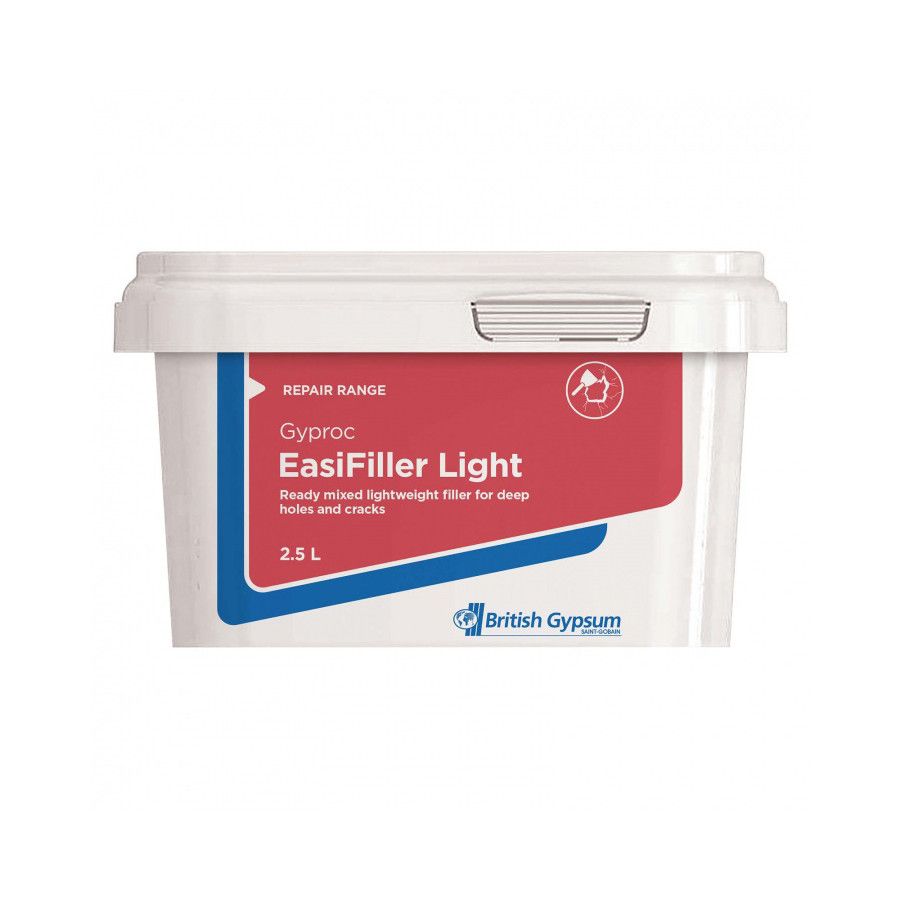 Product image for Gyproc EasiFiller Light Ready Mixed Filler - 2.5L