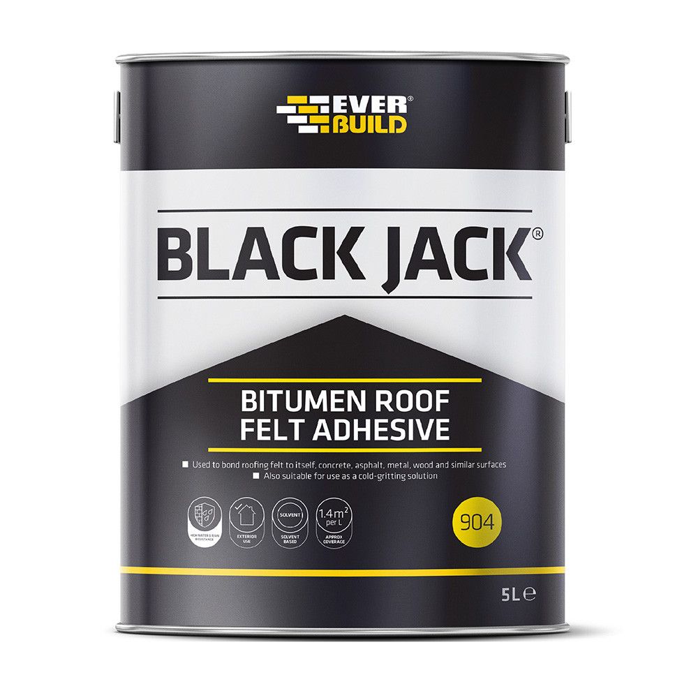 Product image for Bitumen Roof Felt Adhesive from Black Jack - 5 Litres
