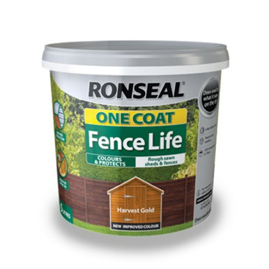 Image of RONSEAL One Coat Fence Life Tudor Black Oak - 5l