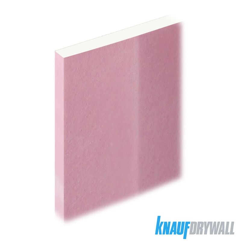 Product image for Knauf Plasterboard Square Edge Fire Panel - 2.4m x 1.2m x 12.5mm