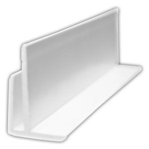 Product image for F Section External Corner White - 2440mm