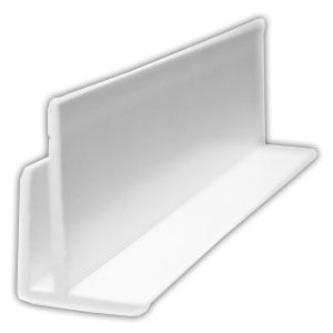 Product image for F Section External Corner White - 2440mm