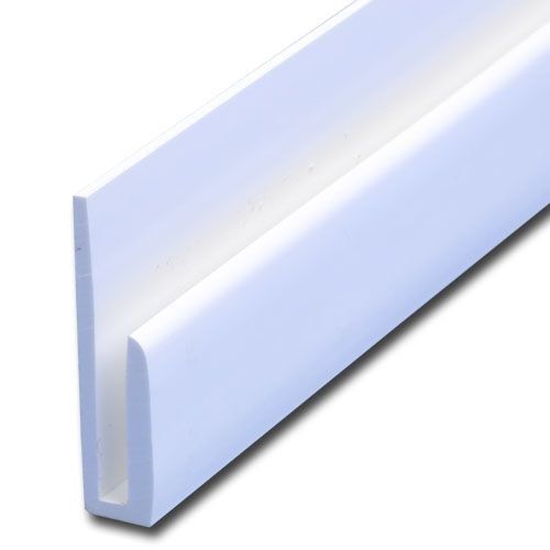 Product image for J Section White Capping Strip - 2440mm