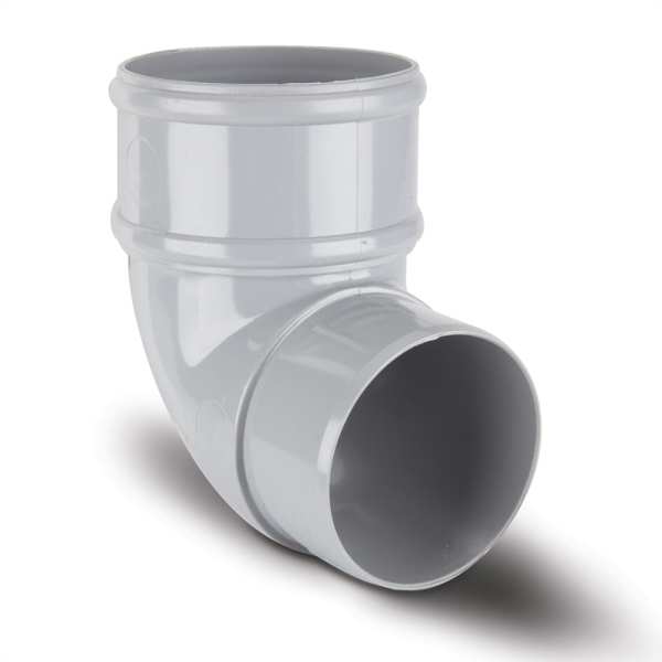 Product image for Round Downpipe Offset Bend 92.5 Grey 68mm