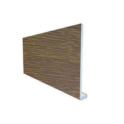 Product image for uPVC 225mm Fascia Board (10mm Cappit Square Edged) 5m - Light Oak