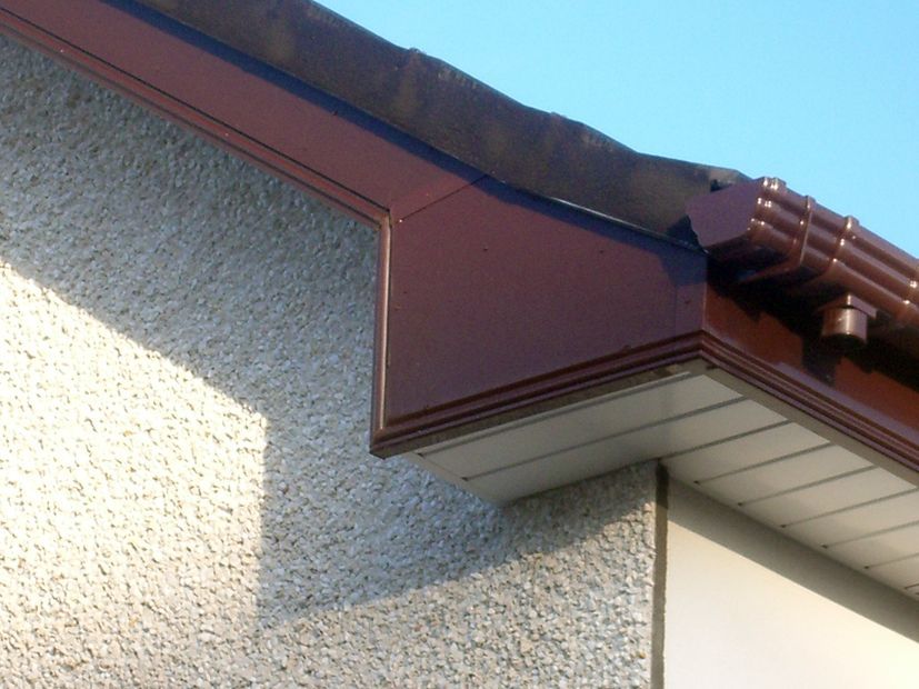 Product image for uPVC 175mm Fascia Board (10mm Cappit Square Edged) 5m - Leather Brown