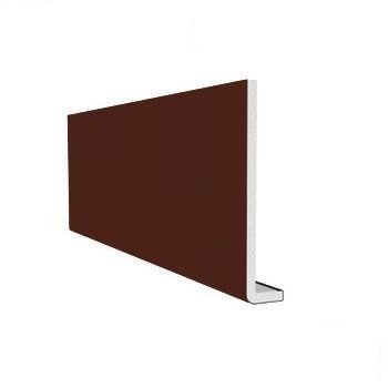 Product image for uPVC 200mm Fascia Board (10mm Cappit Square Edged) 5m - Leather Brown