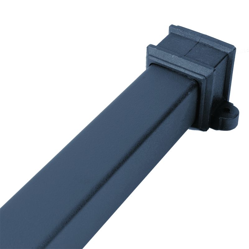 Product image for Cast Iron Style Square Downpipe 65mm x 1.8m with Lugs Anthracite Grey