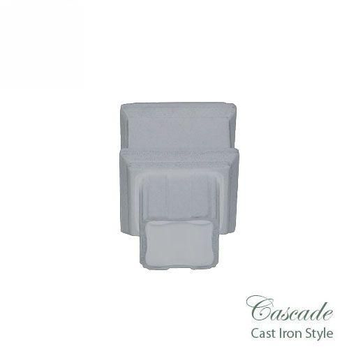 Product image for Cascade Cast Iron Style 65mm Plastic Plain Coupler - White
