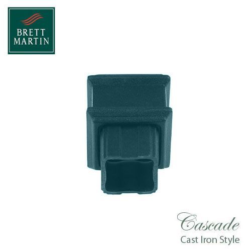Product image for Cascade Cast Iron Style 65mm Plastic Plain Coupler - Green