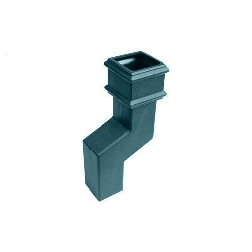 Product image for Cascade Cast Iron Style 75mm Square Downpipe Offset Bend - Green