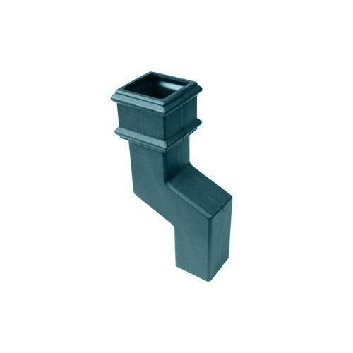 Product image for Cascade Cast Iron Style 150mm Square Downpipe Offset Bend - Green