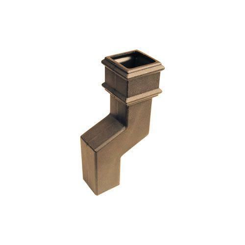 Product image for Cascade Cast Iron Style 75mm Square Downpipe Offset Bend  - Sand