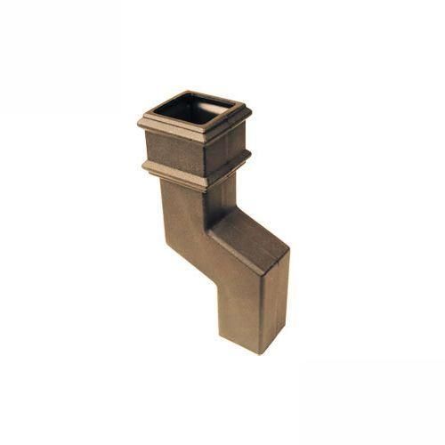 Product image for Cascade Cast Iron Style 150mm Square Downpipe Offset Bend - Sand