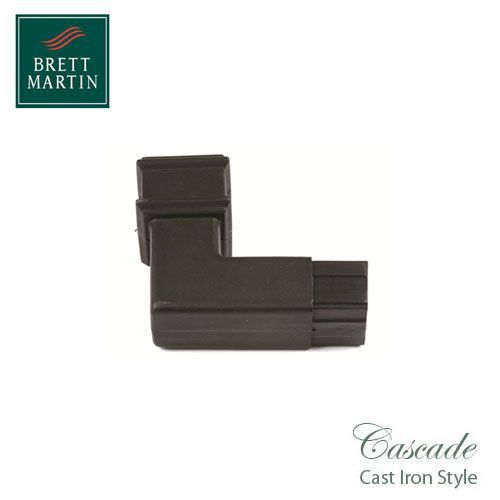 Product image for Cascade Cast Iron Style 65mm Plastic 92.5dg Spigot Bend - Black