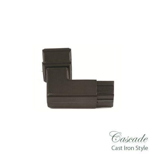 Product image for Cascade Cast Iron Style 65mm Plastic 112.5dg Spigot Bend - Black