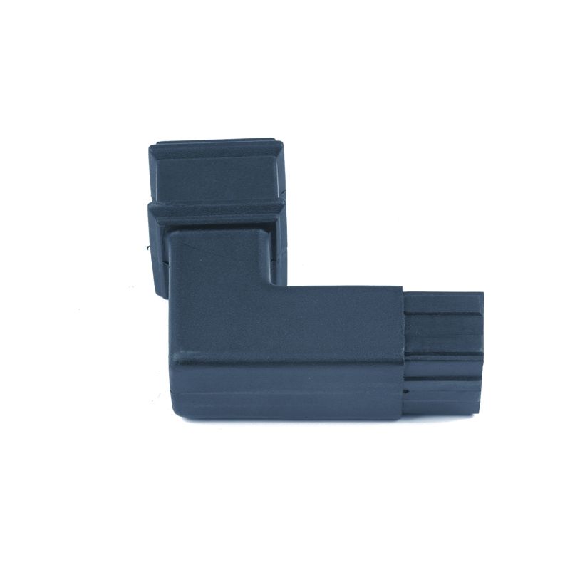 Product image for Cast Iron Style Square Downpipe 65mm 92.5dg Bend - Anthracite Grey