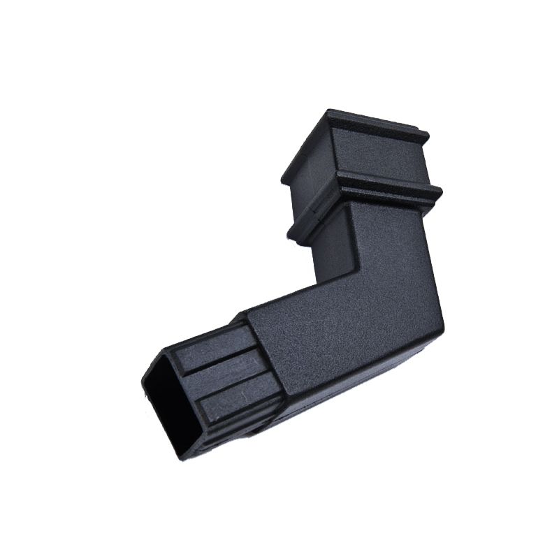 Product image for Cast Iron Style Square Downpipe 65mm 135dg Bend - Anthracite Grey