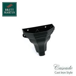 Product image for Cascade Cast Iron Style 65mm & 68mm Ogee Hopper Medium (Black)