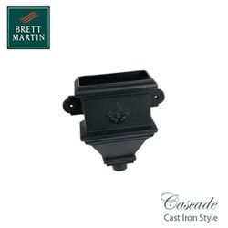 Product image for Cascade Cast Iron Style 65mm & 68mm Bath Hopper (Black)