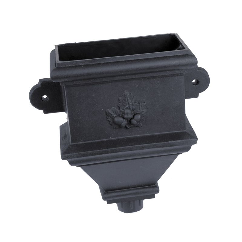 Product image for Cast Iron Style 65mm & 68mm Ogee Bath Hopper Head - Anthracite Grey